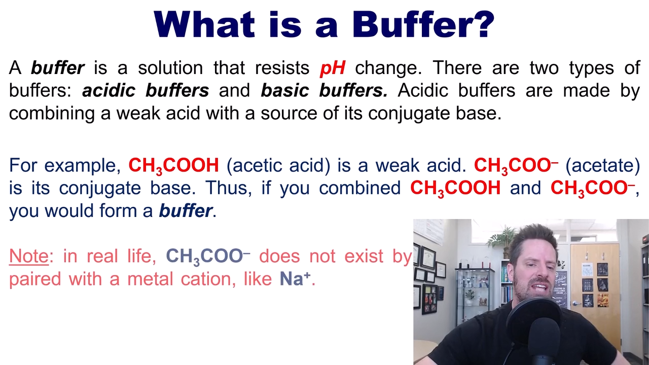 <p>by combining a weak acid with a source of its conjugate base</p>