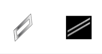 <p>Two parallel diagonal slashes</p>