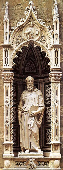 <p>St. Mark- Donatello (commissioned by the Linen Weaver’s Guild)</p>