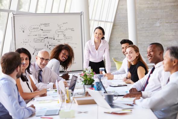 <p>a productive meeting</p>