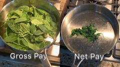 <p>Your gross income minus payroll deductions./Su ingreso bruto menos las deducciones de nómina.</p>