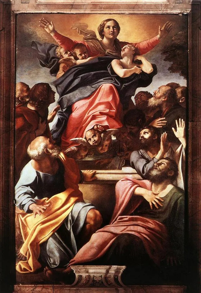 <p>La asunción de la Virgen - Caracci</p>