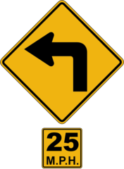 <p>What is the purpose of a speed restriction sign?</p>