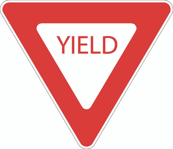 <p>yield sign </p>