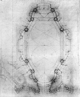 <p>San Carlo alle quattro Fontane, Borromini, Rome, Barok, 1640</p>