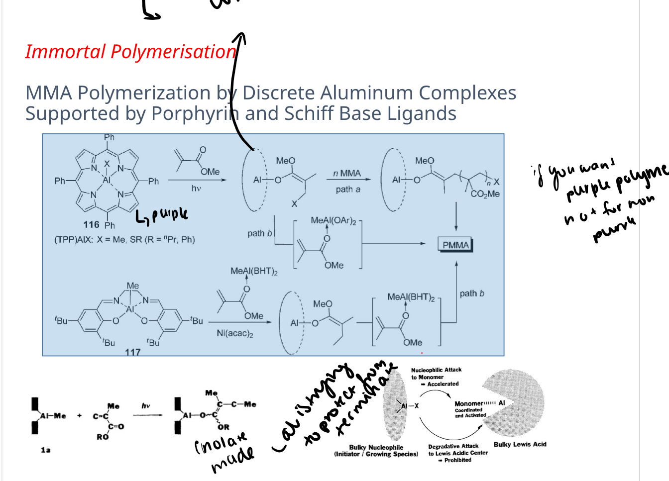 <p>immortal uses aluminium, downside is its only for purple polymer.</p>
