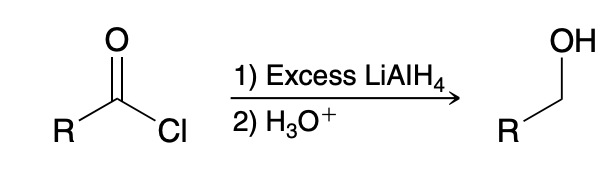 <p>1)LiAlH4</p><p>2) H3O+</p>