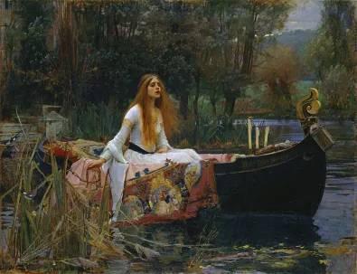 <p>The Lady of Shallot - 1888</p>