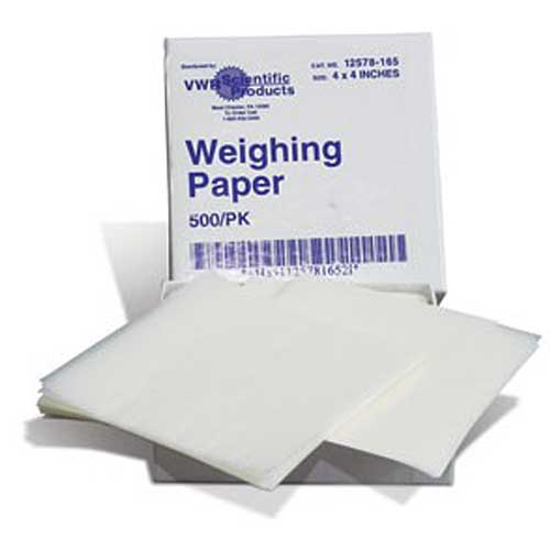 <p>Weighing paper </p>