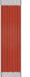 <p>Fibers are parallel to long axis like a strap</p><p>Good range of motion, less force</p>