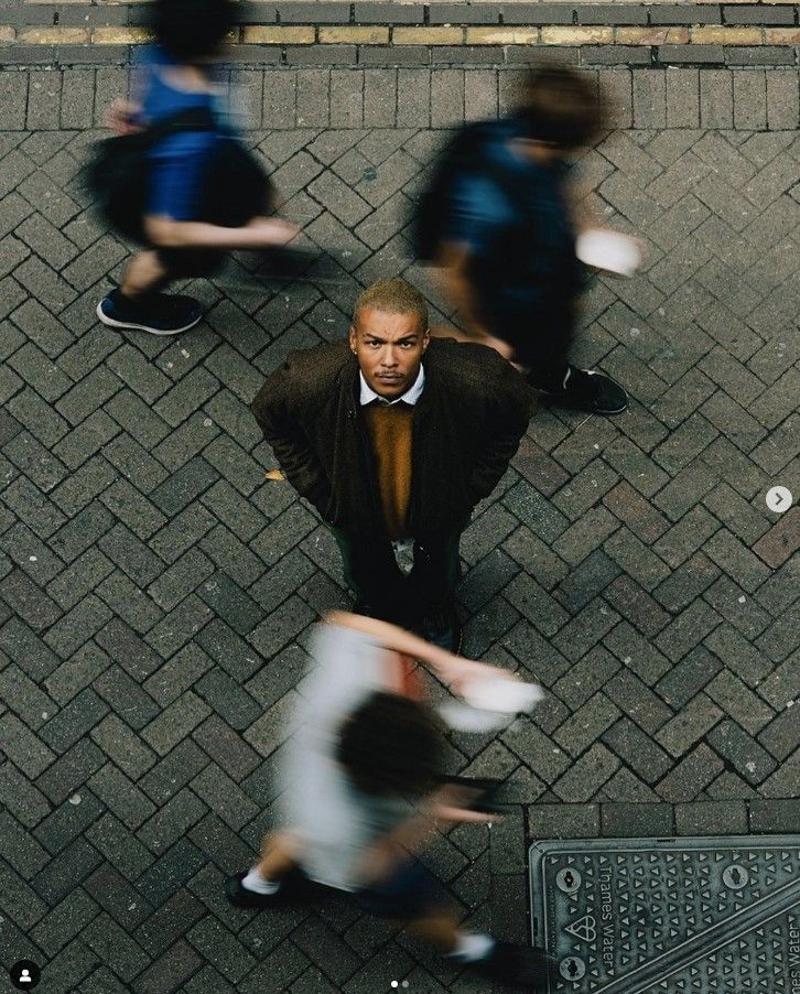 <p>cinematic technique where the camera looks down on a subject making them see weak, powerless or insignificant.</p>