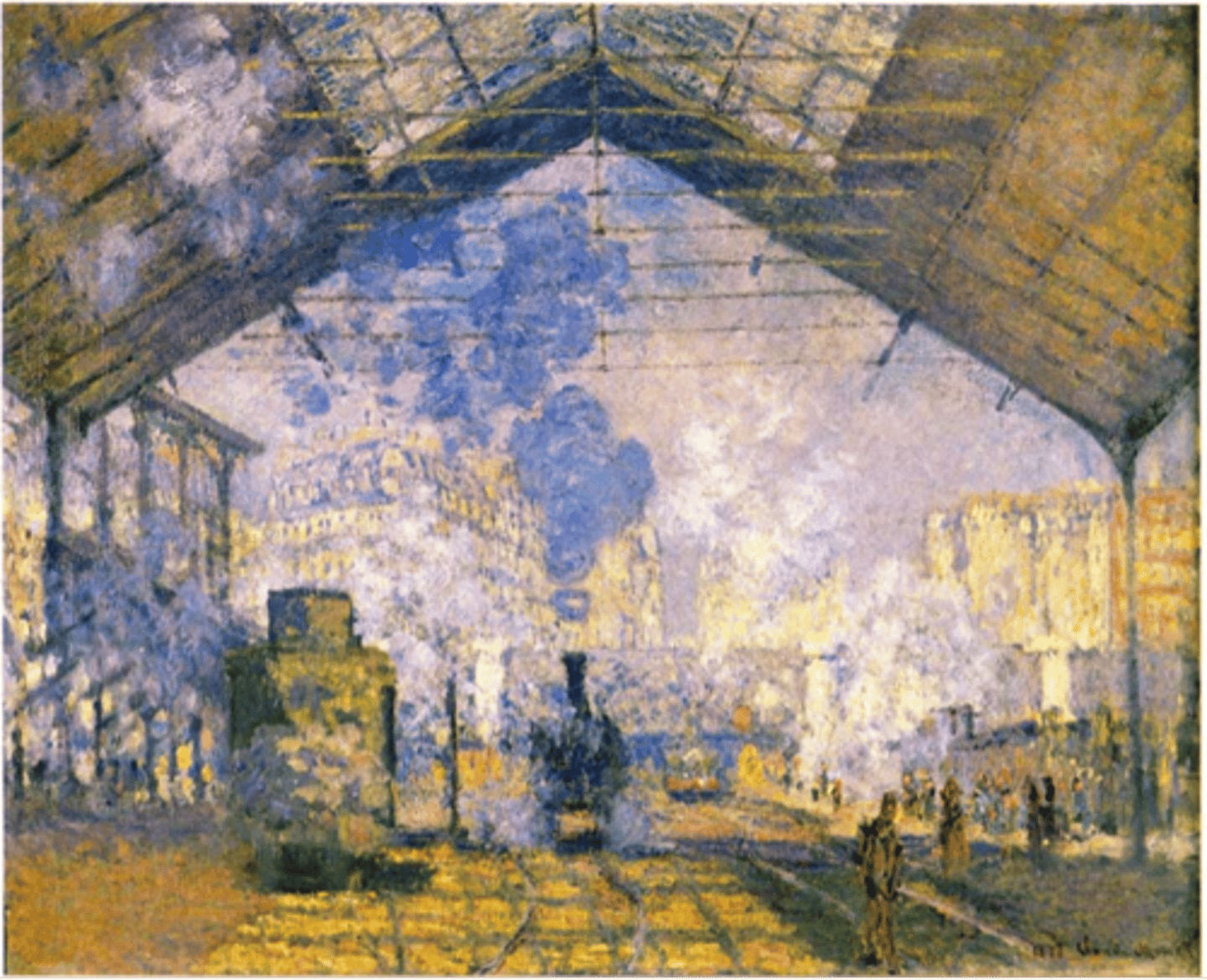 <p>Artist: Claude Monet</p><p>Period: Impressionism</p><p>Dates: 1877 C.E.</p><p>Culture: France</p><p>Material: Oil on canvas</p>