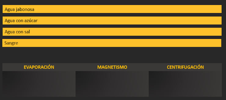 <p><span>2. Relaciona el ejemplo con el método físico de separación correspondiente.</span></p>