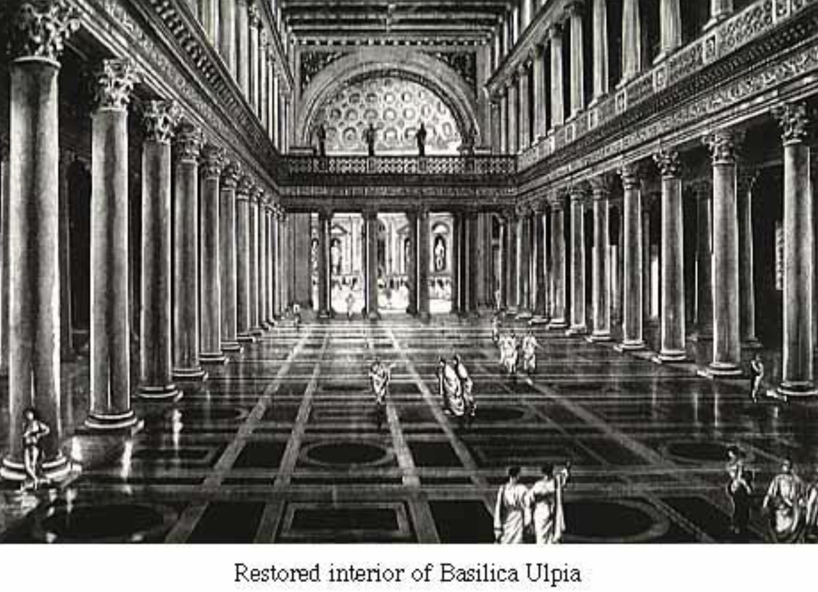 <p><span>The architect of the Basilica Ulpia was the renowned ancient Greek engineer and designer Apollodorus of Damascus. </span></p>