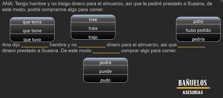 <p><span><span>3. Cambia los tiempos gramaticales para que la oración tenga sentido.</span></span></p>