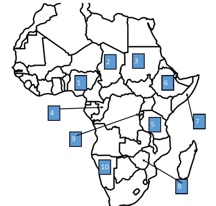 <p>Name these countries</p>