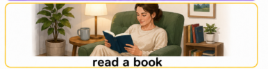 <p>Read a book</p>