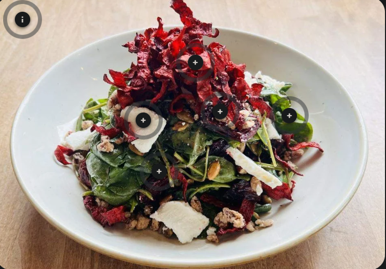 <p>crispy beet salad</p>