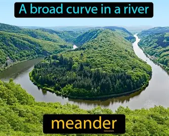 <p>Where the river bends</p>