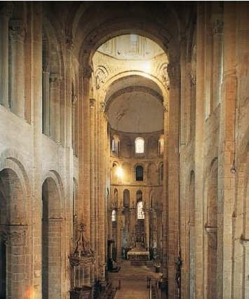 <p>tribune and nave vaults, st foy</p>