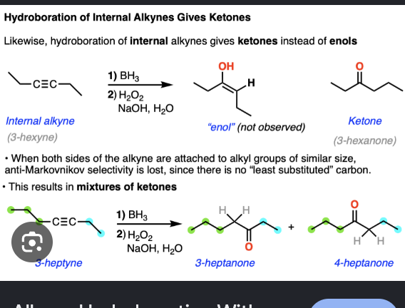 <p>1.BH3 2. H2O2 NaOH</p>