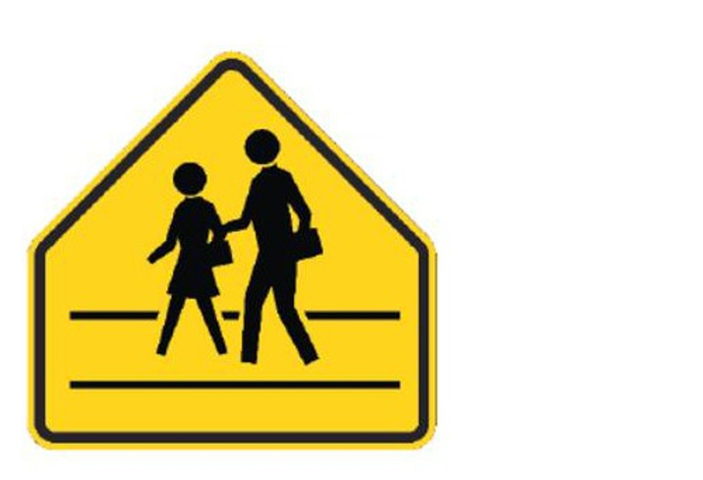 <p>52. This sign means</p><p>A. Hiking trails ahead.</p><p>B. School crossing ahead.</p><p>C. Intersection ahead.</p><p>D. Pedestrians only.</p>