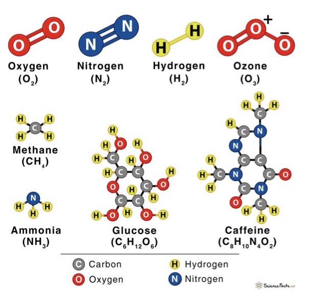 <p>A molecule is a group of 2 or more atoms held together by chemical bonds, forming the smallest unit of a pure substance that still has the substance’s chemical properties</p>