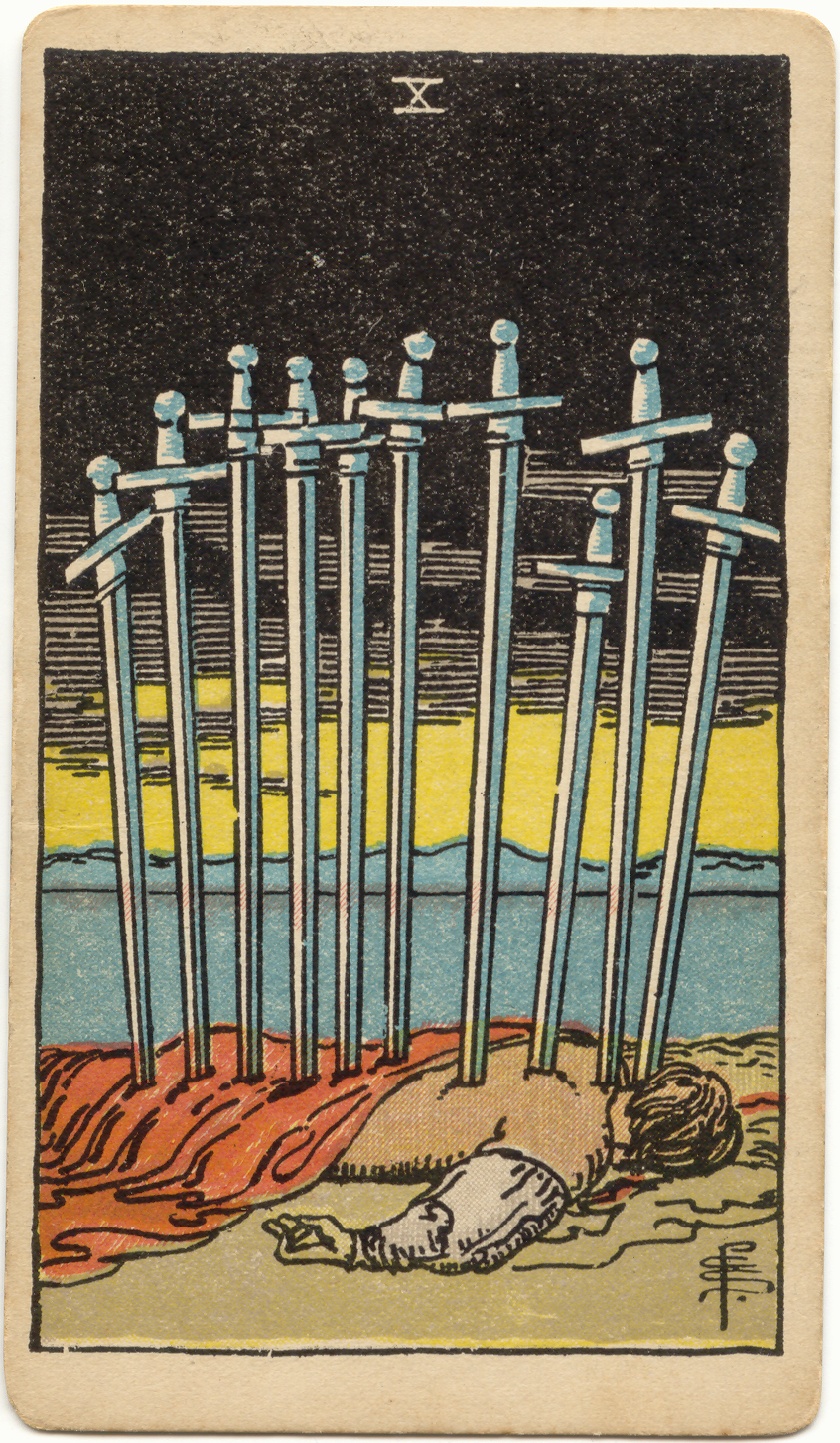 <p>Ten of Swords</p>