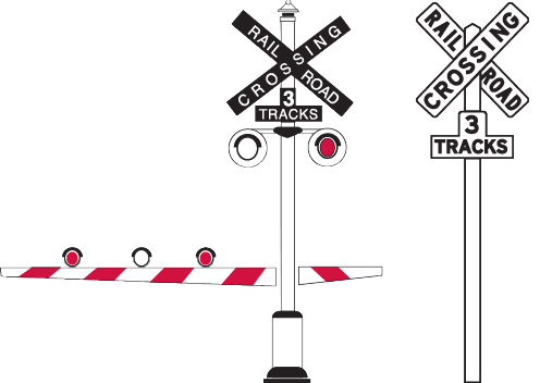 <p><strong>Railroad Crossing Signals </strong></p>
