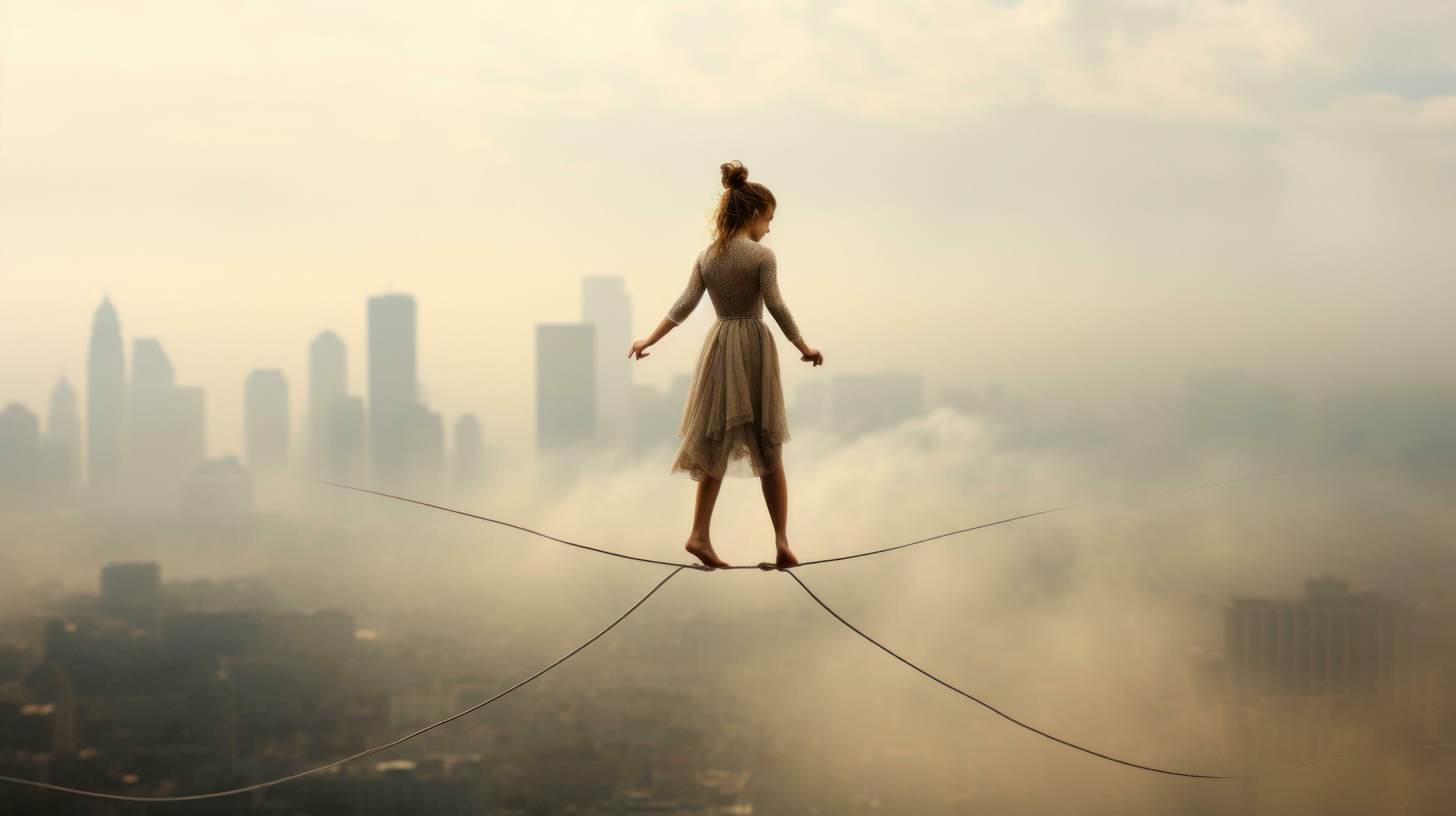 <p>In a <strong>precarious</strong> position</p>