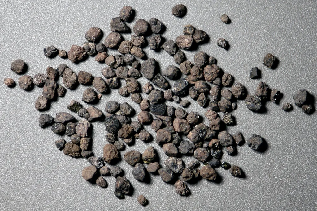 <p>walnut-sized materia </p>