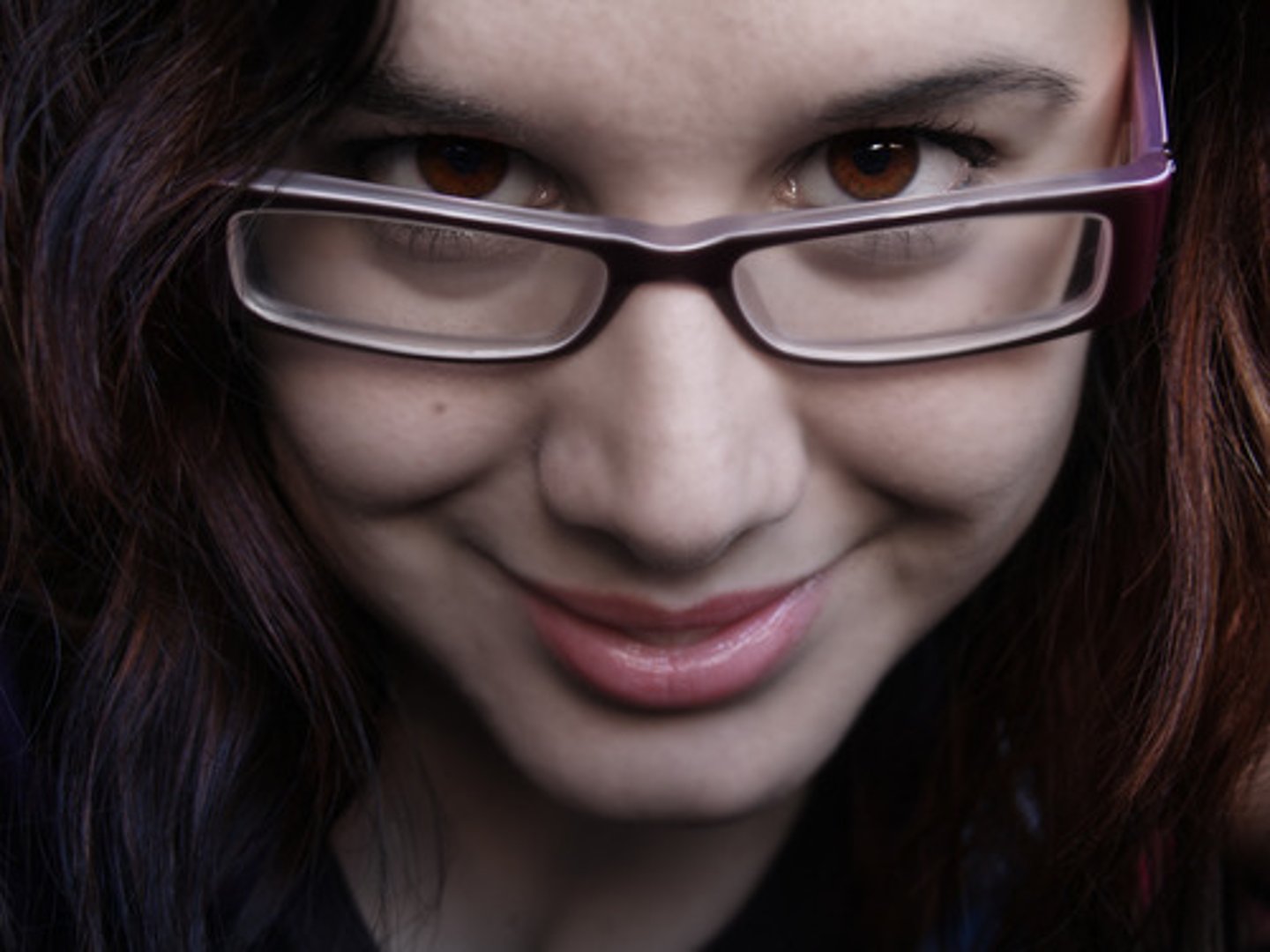 <p>He/she wears glasses</p>