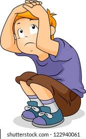 <p>bend down or move back because of fear</p>