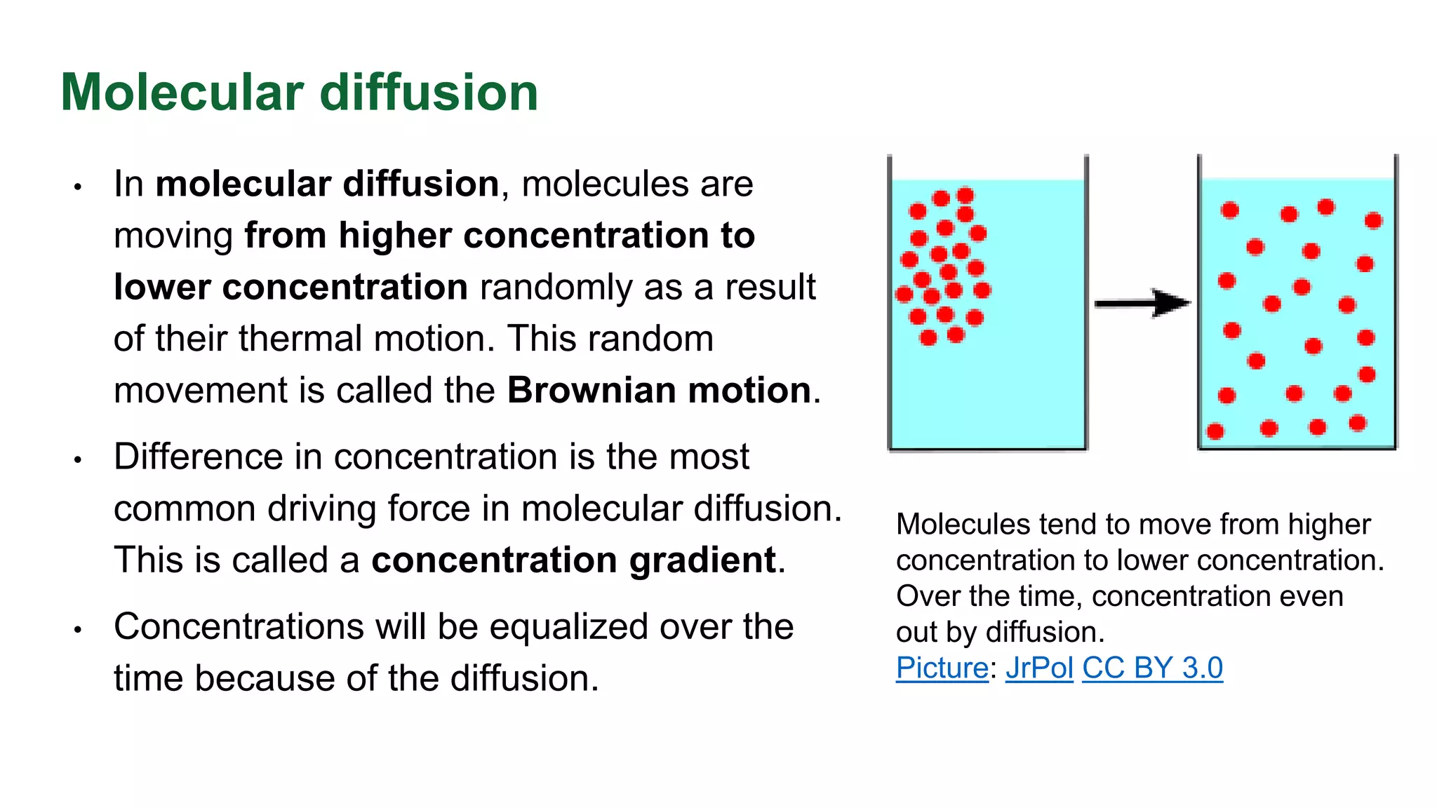 <p>related to spatial scale ( greater at small scales and lesser at larger scales). In the absence of moving water, molecular diffusion dominates.</p>