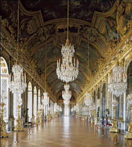 <p>Hall of Mirrors, Palace of Versailles, Begun 1678</p>