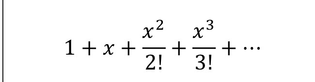 <p>What function does this expanded series represent?</p>