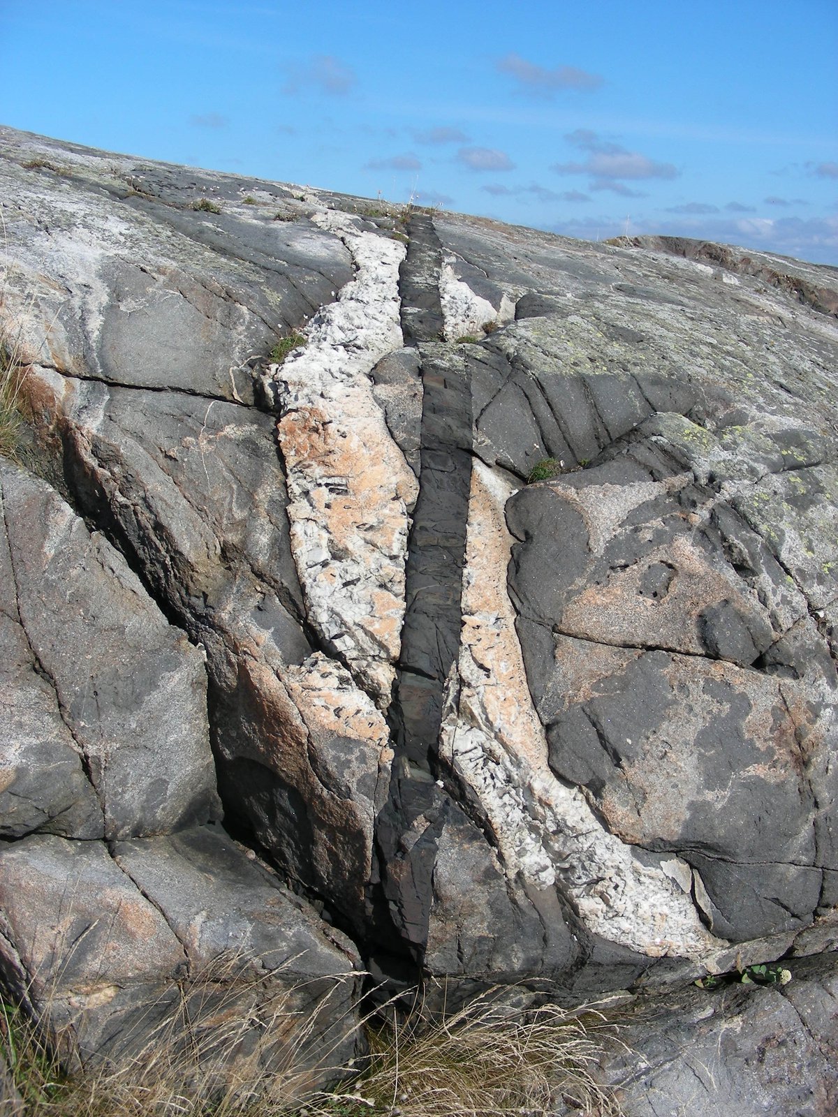 <p>magma rises through crust </p>