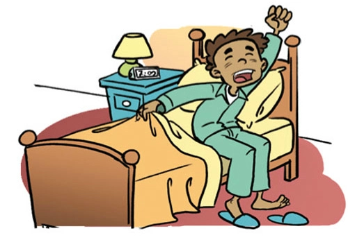 <p>get up</p>
