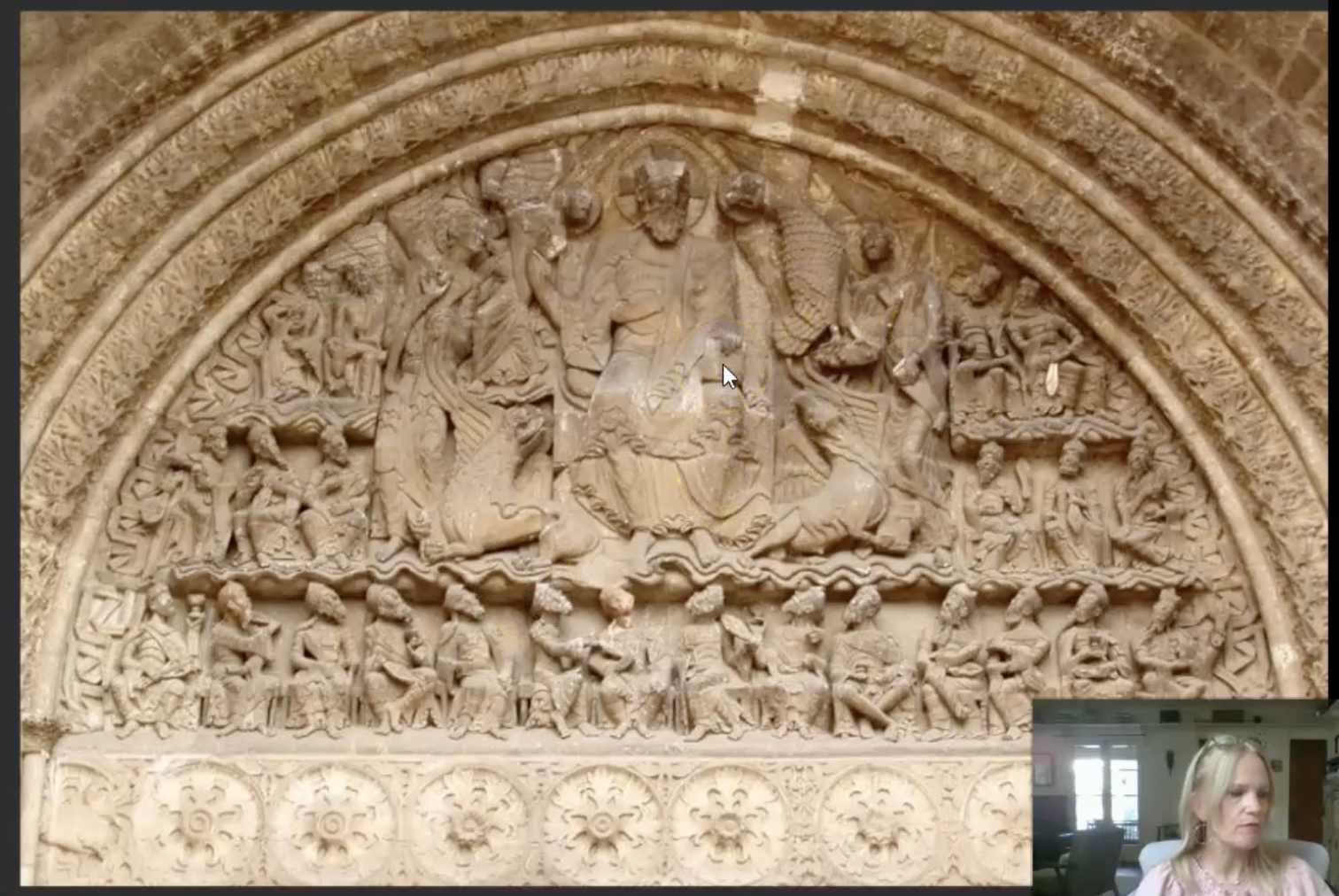 <p>Second Coming of Christ</p><p>Main Message</p><ul><li><p><strong>Judgment Day</strong>.</p></li><li><p>Heavy message for the <strong>Romanesque viewer</strong>.</p></li><li><p>Reminder that <strong>you can still be saved</strong>, even if you're a sinner.</p></li><li><p>Go <strong>through those doors</strong>.</p></li><li><p><strong>Christ and Christianity</strong> = salvation for your <strong>immortal soul</strong>.</p></li></ul><p></p>