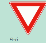 <p>What does sign B-6 mean?</p>