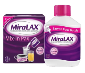 <p>Polyethylene Glycol (MIRALAX/GLYCOLAX)</p>