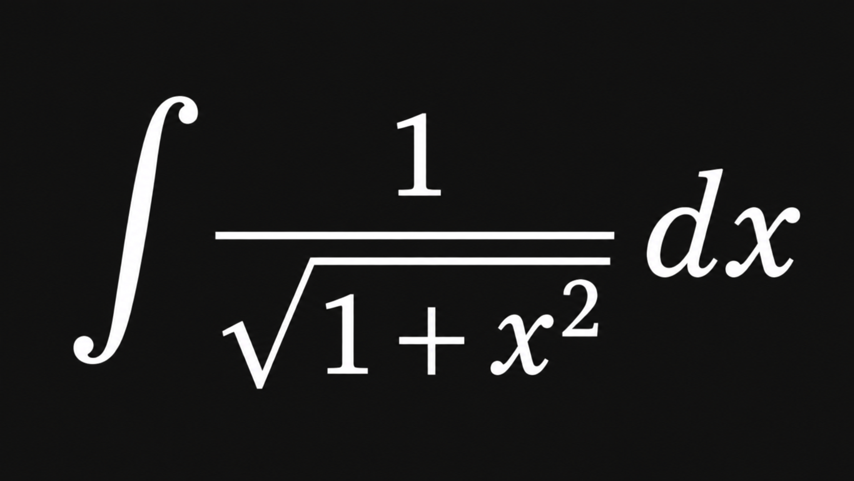 <p>∫ -1/(|x|√(1 + x²)) dx</p>