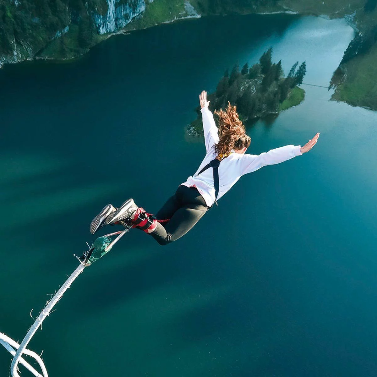<p>bungee jumping</p>