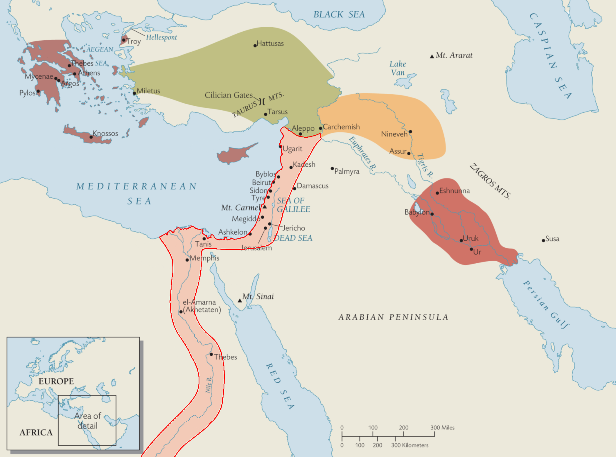 <p>The red selected area of the map is</p>