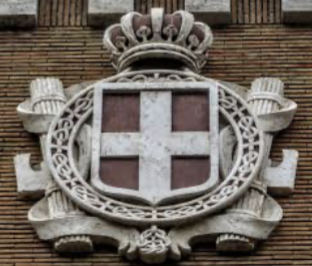 <p>Depicts the fasces on a symbol of authority which highlights how Roman symbols of authorities remain influential in architecture</p>