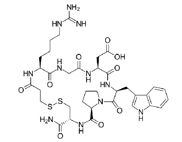 <ul><li><p>glycoprotein IIb/IIIa inhibitor </p></li><li><p>cyclic heptapeptide derived from disintegrin protein found in snake venom (Barbourin)</p></li><li><p>disintergrins work by inhibiting the clumping of platelets</p></li></ul><p></p>
