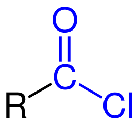 <p>Identify this functional group: R- C(=O)Cl</p>
