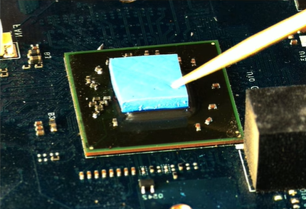 <p>Used to connect a heat sink and component, not as effective as thermal paste but less messy. Not reusable, must remove and replace.</p>