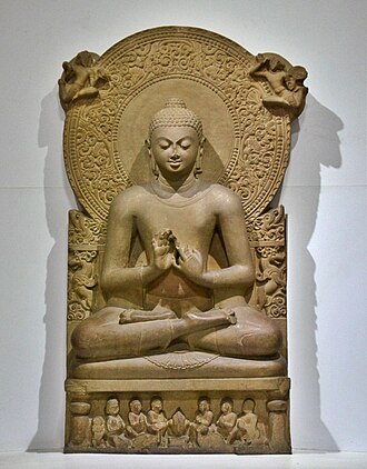 <p>Sarnath (15.15), Teaching pose; idealized calm and enlightenment.</p>