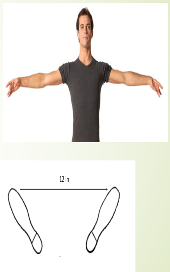 <p>ARMS: Both raised sideward with a graceful curve at shoulder level</p><p>FEET: Feet apart sideward of about a pace distance</p><p></p>